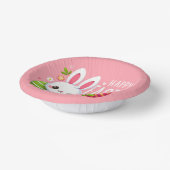 Bols En Carton Joli, rose et heureux lapin de Pâques (Angulaire)