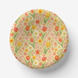 Bols En Carton Jolies fleurs de Pâques/printemps à motifs