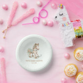 Bols En Carton Jouet Vintage Floral Rocking Horse Baby shower (Fête)