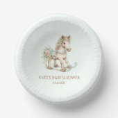 Bols En Carton Jouet Vintage Floral Rocking Horse Baby shower (Recto)