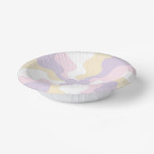 Bols En Carton Joyeuse marguerite rétro - rose pastel, jaune et v (Angulaire)