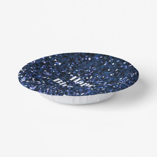 Bols En Carton Joyeux anniversaire Glittery Blue Boys Girls Cool (Angulaire)