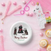 Bols En Carton Joyeux Chiens de Noël (Fête)