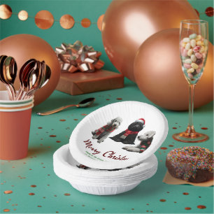 Bols En Carton Joyeux Chiens de Noël