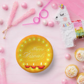 Bols En Carton Joyeux Diwali Jaune (Fête)