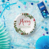 Bols En Carton Joyeux Noël de verdure (Fête)