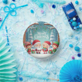 Bols En Carton Joyeux Noël/père Noël/neige elfes (Fête)