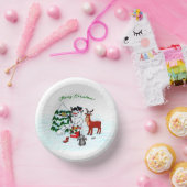 Bols En Carton Joyeux Noël ! Snowman avec amis (Fête)