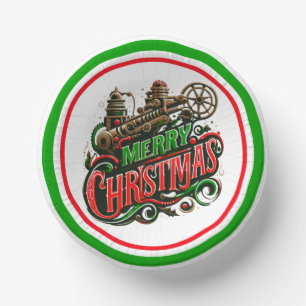 Bols En Carton Joyeux Noël steampunk