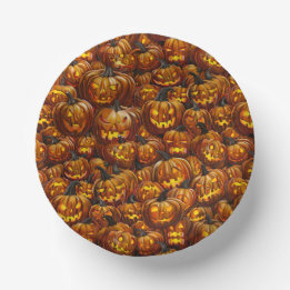 Bols En Carton Jumble de Jack-o-Lanterns
