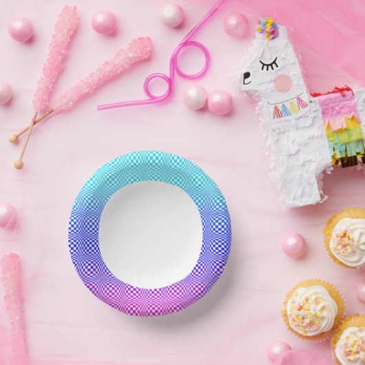 Bols En Carton L bleu rose Abstrait n pourpre (Fête)