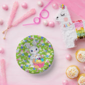 Bols En Carton Lapin de Pâques avec Panier de chasse aux oeufs (Fête)