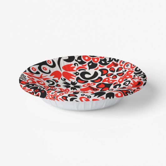 Bols En Carton L'art populaire ukrainien motif floral abstact (Angulaire)