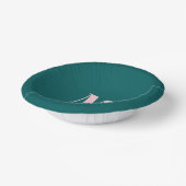 Bols En Carton LETTRE INITIALE MONGRAPHIQUE MINIMALE Rose Vert (Angulaire)