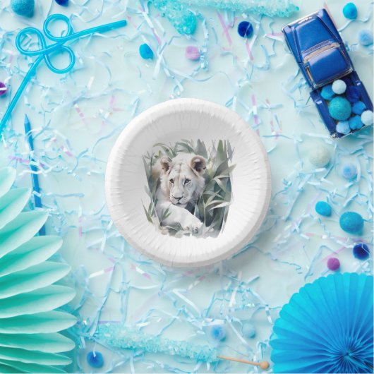 Bols En Carton Lion de la Mare Jungle (Fête)