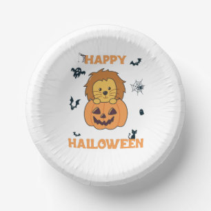 Bols En Carton Lion En Lions Doux Citrouilles Joyeux Halloween