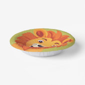 Bols En Carton Lion mignonne Face safari jungle sauvage fête d'an (Angulaire)