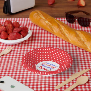 Bols En Carton Little Firecracker 3ème anniversaire
