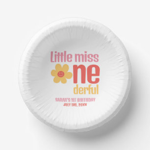 Bols En Carton Little Miss Onederful Retro Super Premier annivers
