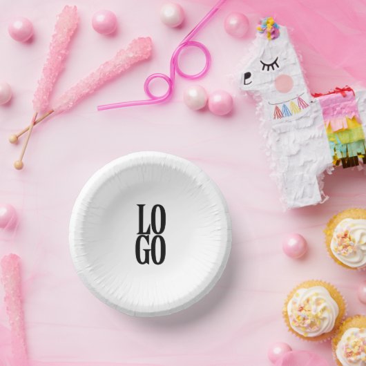 Bols En Carton Logo personnalisé de l'entreprise ou de l'entrepri (Fête)