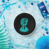 Bols En Carton Loup noir en colère dans la nuit (Fête)