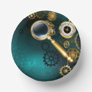 Bols En Carton Loupe en style Steampunk
