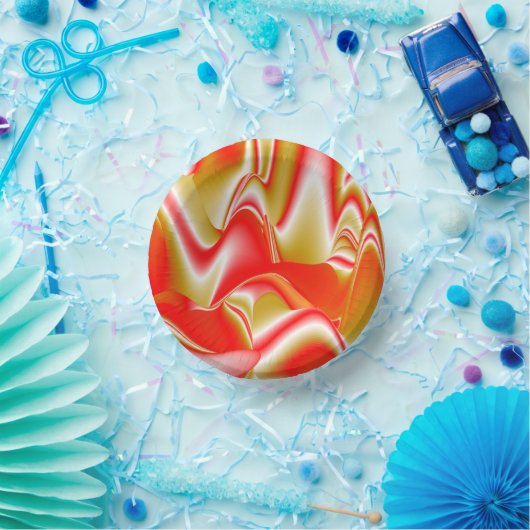 Bols En Carton Love and Gold Abstrait 3D Rainbowart (Fête)