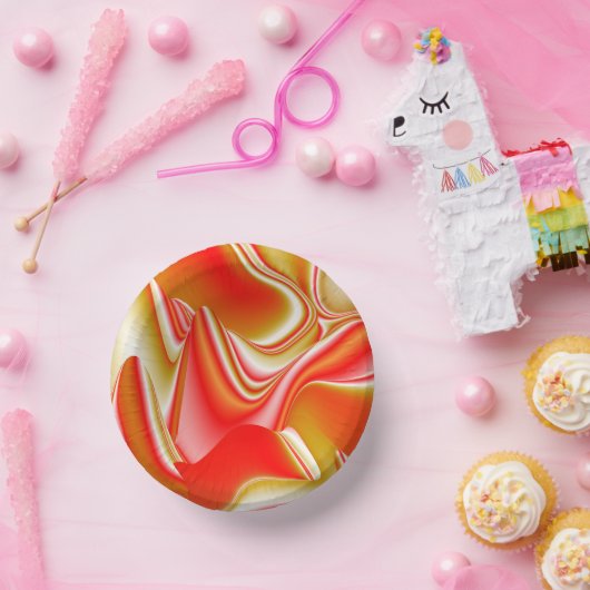 Bols En Carton Love and Gold Abstrait 3D Rainbowart (Fête)