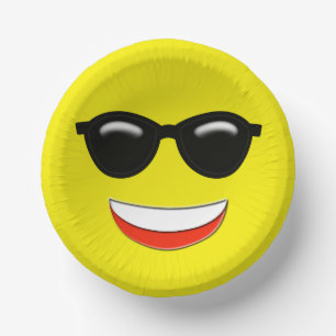 Bols En Carton Lunettes de soleil de réfrigération Emoji