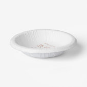 Bols En Carton M. Mme Elegant Mariages Réception Rose Gold (Angulaire)