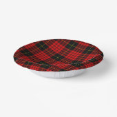 Bols En Carton MacQueen Tartan rouge et noir plaid (Angulaire)