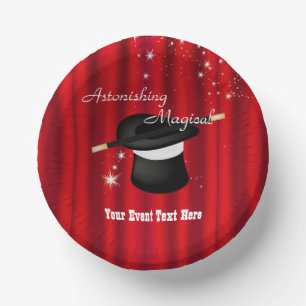 Bols En Carton Magicien magique, événement Personnalisé