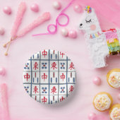 Bols En Carton Mahjong Jeu Titres Design (Fête)