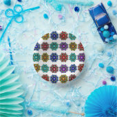 Bols En Carton Mandala en différentes couleurs (Fête)