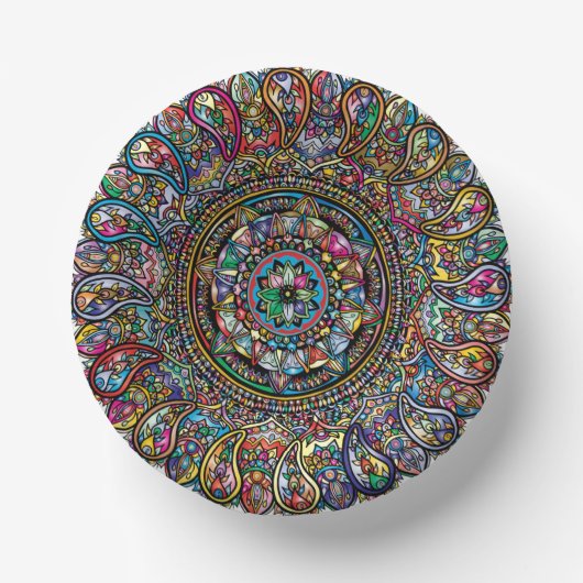 Bols En Carton Mandala Paper Bowl (Recto)