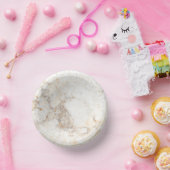 Bols En Carton Marbre Brown moderne (Fête)