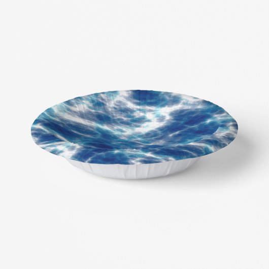 Bols En Carton Marbre d'eau bleue (Angulaire)