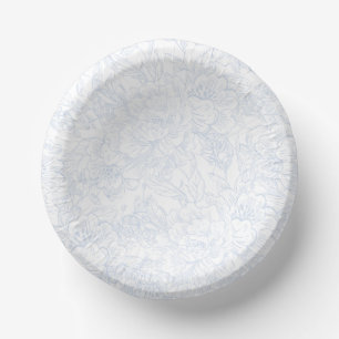 Bols En Carton Mariage Chinoiserie Blue Peony