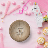 Bols En Carton Mariage de la grange de bois rustique (Fête)