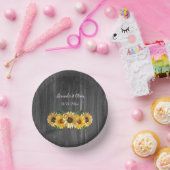 Bols En Carton Mariage de tournesol Patiné rustique (Fête)