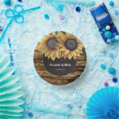 Bols En Carton Mariage de tournesol rustique (Fête)