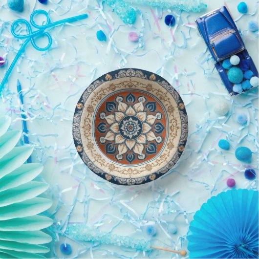 Bols En Carton Mariage élégant Boho fleur sauvage motif floral cé (Fête)