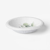 Bols En Carton Mariage Eucalyptus aquarelle (Angulaire)