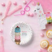 Bols En Carton Mariage Moderne de Crème Glacée d'Été (Fête)