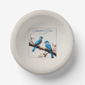 Bols En Carton Mariage Spring Bluebirds (Recto)