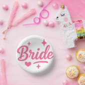 Bols En Carton Mariée Néon Rose (Fête)