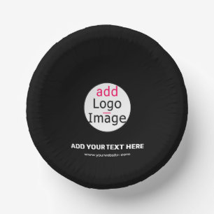 Bols En Carton Marque Extravagante sur mesure commerciale Noir