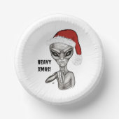 Bols En Carton Mauvais Alien, Lourds Noël ! (Recto)