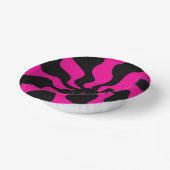 Bols En Carton Melt de sourire - Magenta et noir (Angulaire)