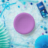 Bols En Carton Micro pois blanc - Orchidée violet (Fête)